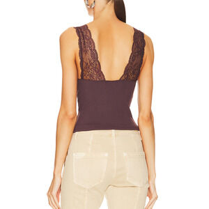 NWT Free People Power Play Cami, Revolve, Bittersweet Brown, Sz XL